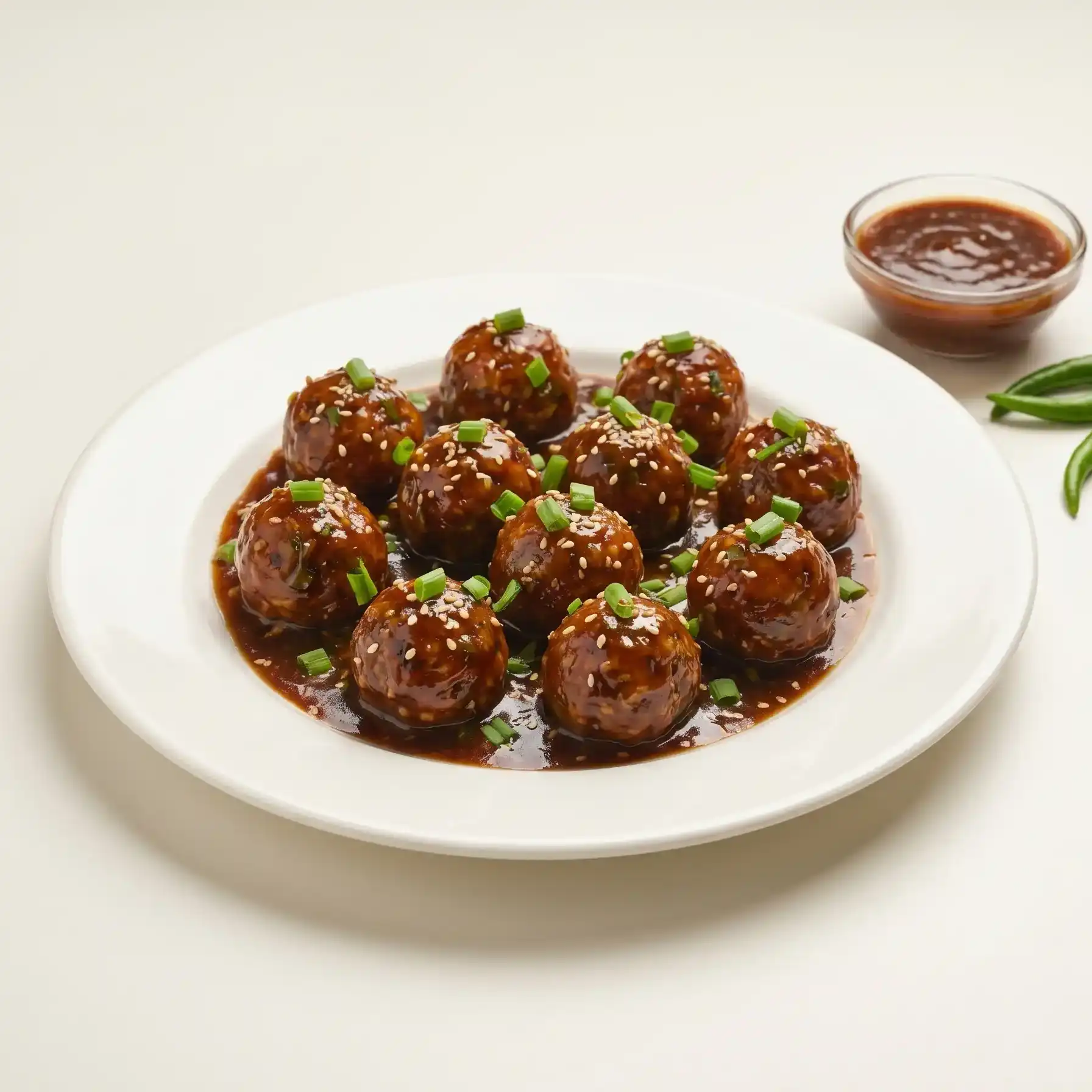 Veg Manchuria — Savor our Veg Manchuria, featuring crisp vegetable fritters coated in a at Dum N Grill Frisco, Frisco